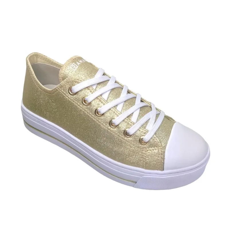 Tênis Feminino Ramarim Lona Dourado 23-93222