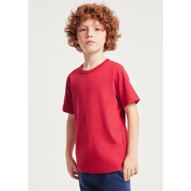 Camiseta Básica Infantil Unissex Regular - Vermelho 016