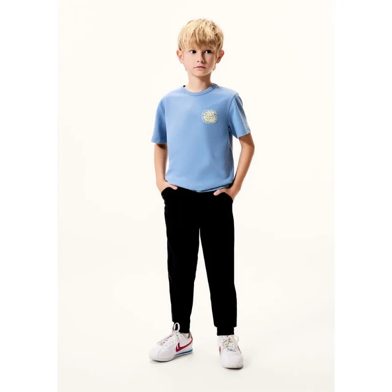 Calça Básica Infantil Menino Em Moletom Peluciado Com Bolso - Preto 006