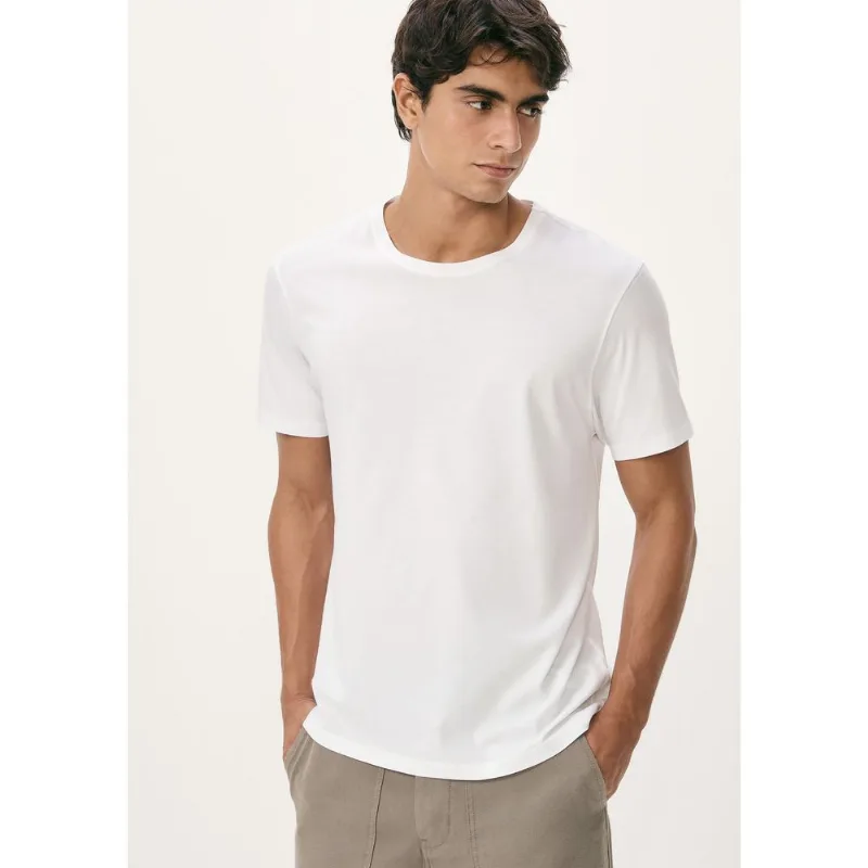 Camiseta Básica Masculina Manga Curta Pima - Branco G