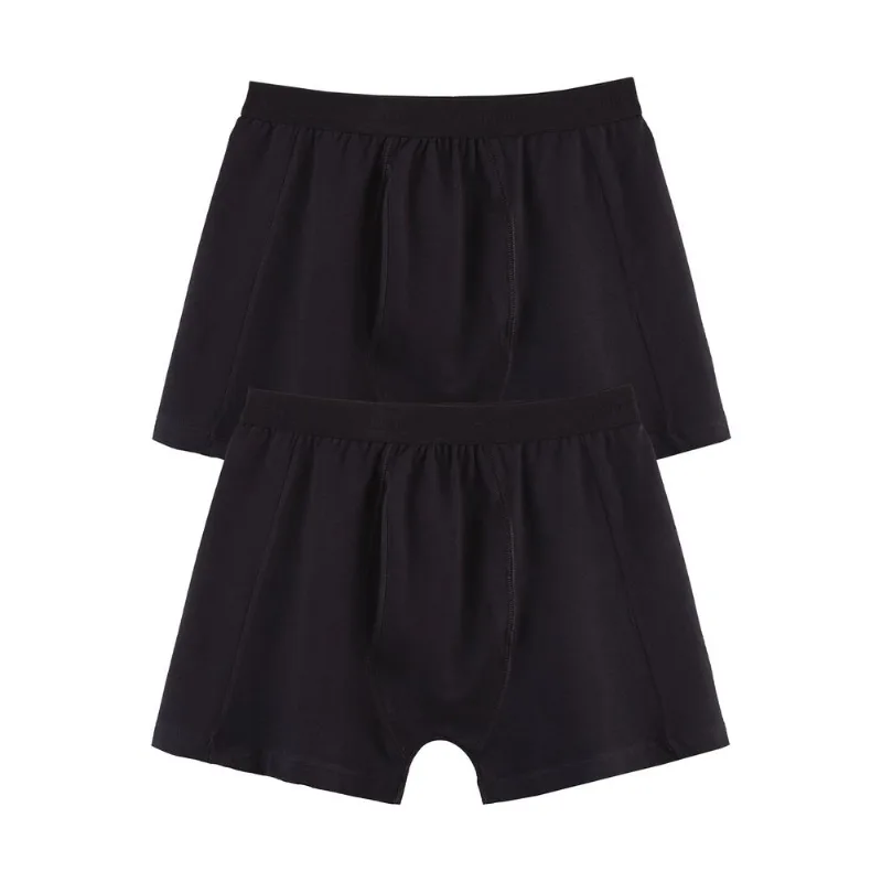 Kit Com 2 Cuecas Boxer - Preto XXG