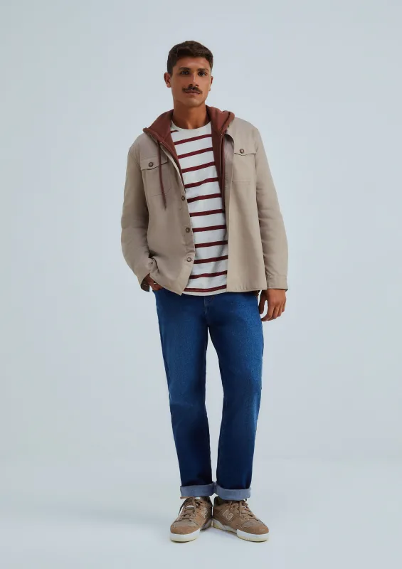 Calça Jeans Básica Masculina Reta Tradicional - Azul - Hering Adulto - Calças