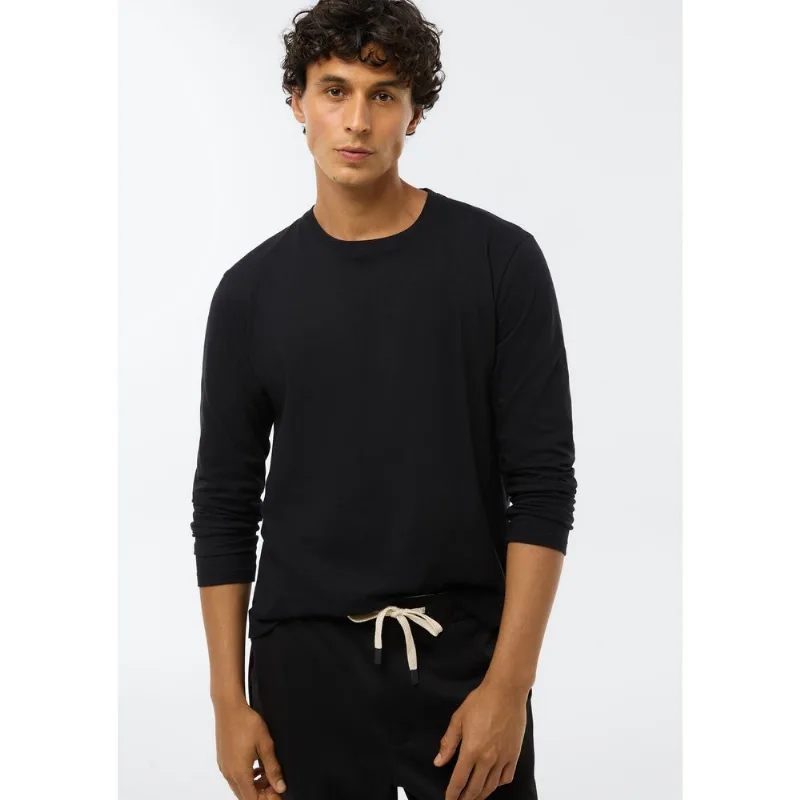 Camiseta Básica Masculina Manga Longa Regular World - Preto XP