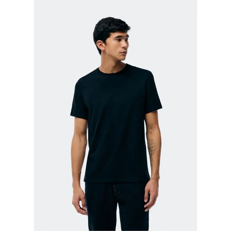 Camiseta Básica Masculina Manga Curta Em Malha H+ - Preto XG