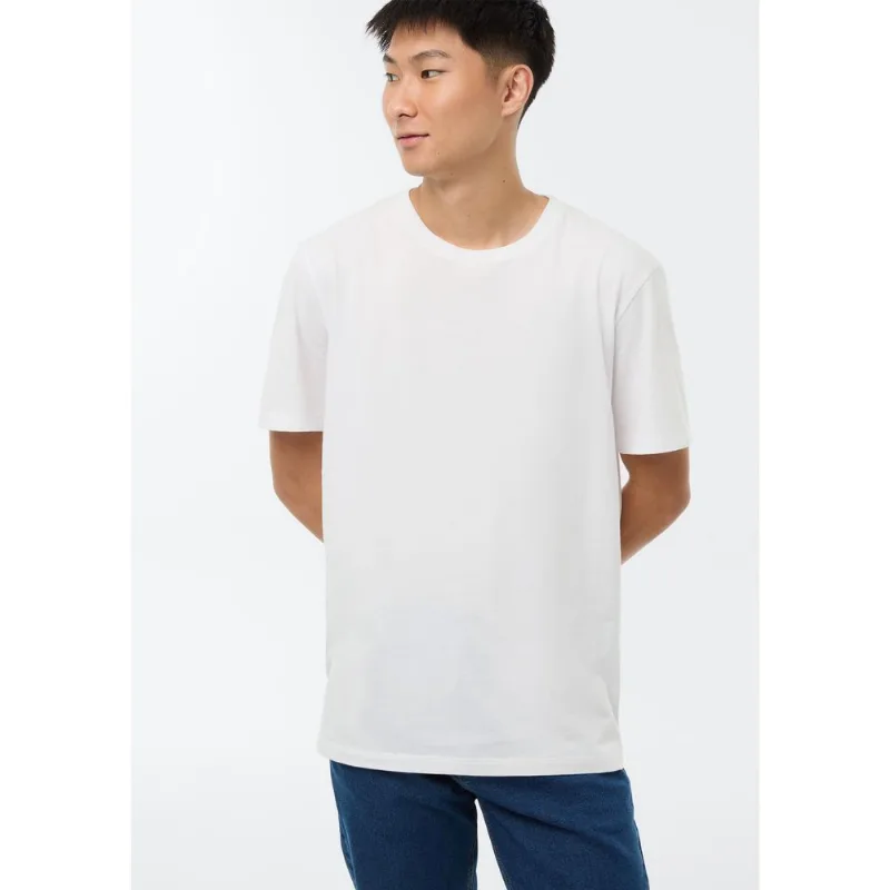 Camiseta Básica Unissex Manga Curta Regular World - Branco XP
