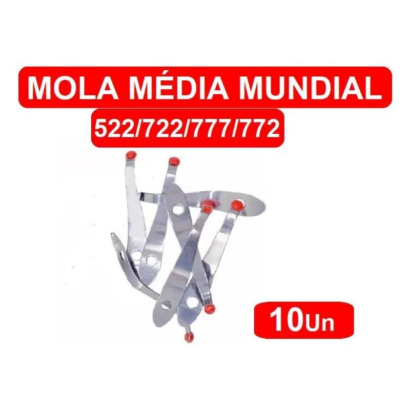 10 Molas Média + 10 Paraf. Mundial Dos Alicate Cutí