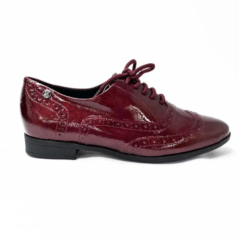 Sapato Oxford Bottero 315104 Couro Show Verniz
