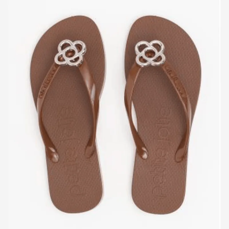Chinelo Feminino De Dedo Petite Jolie Aplique Original +nf
