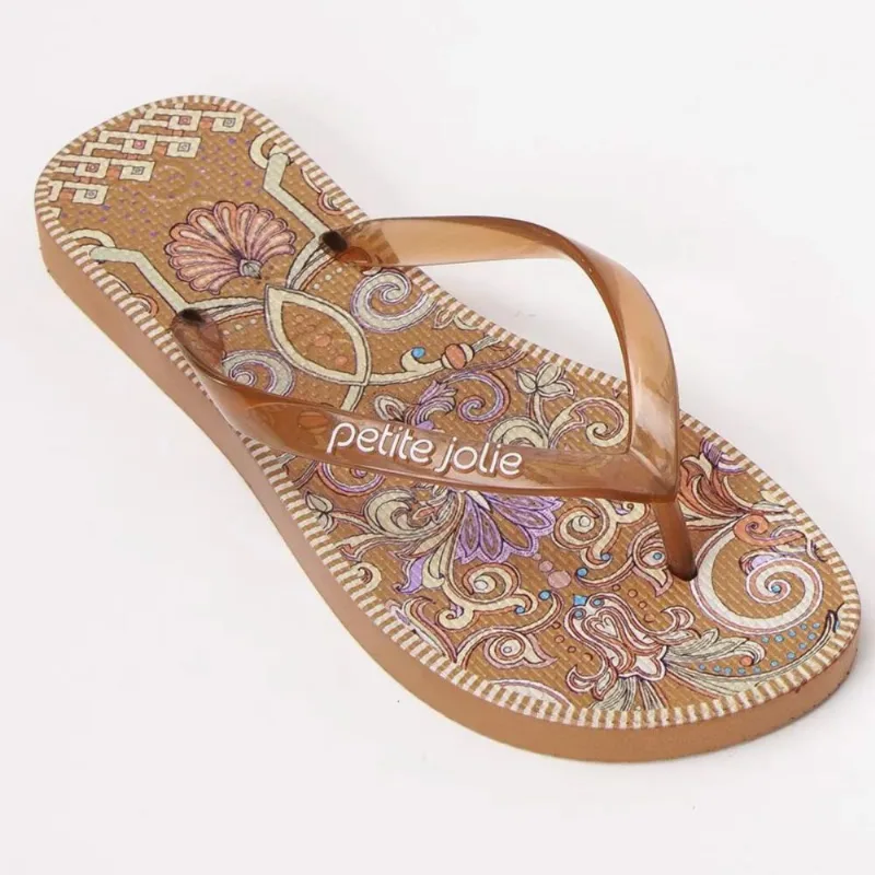 Chinelo Feminino De Dedo Petite Jolie Estampado Original +nf