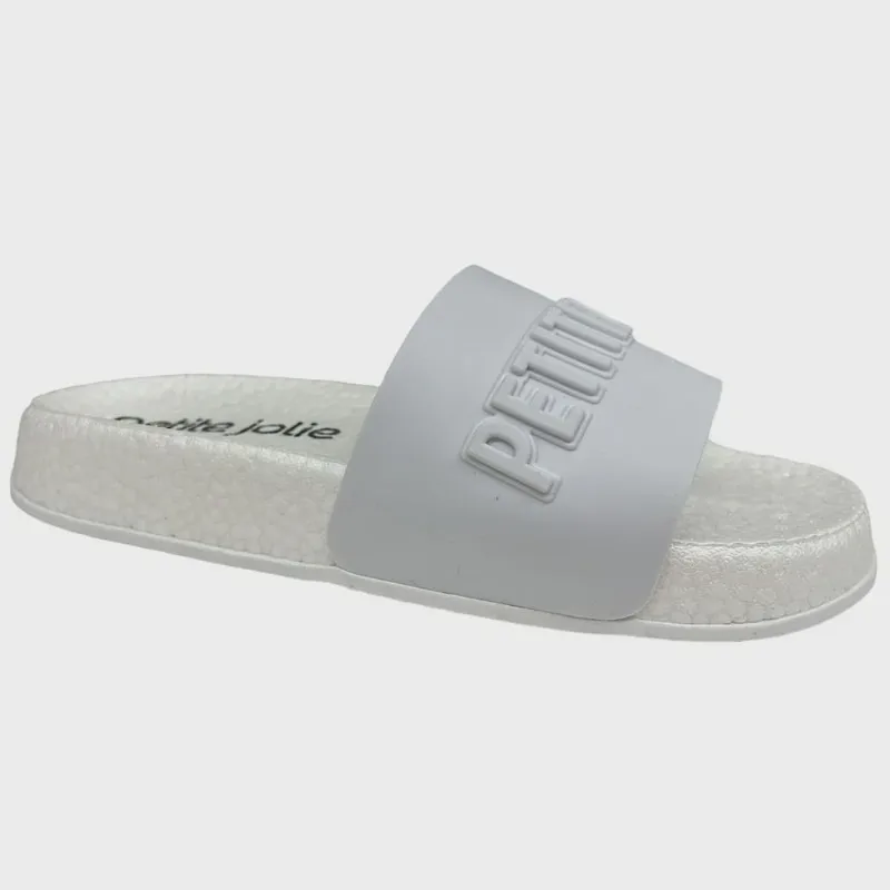 Chinelo Petite Jolie Slide Puff Nuvem PJ7132 Bco