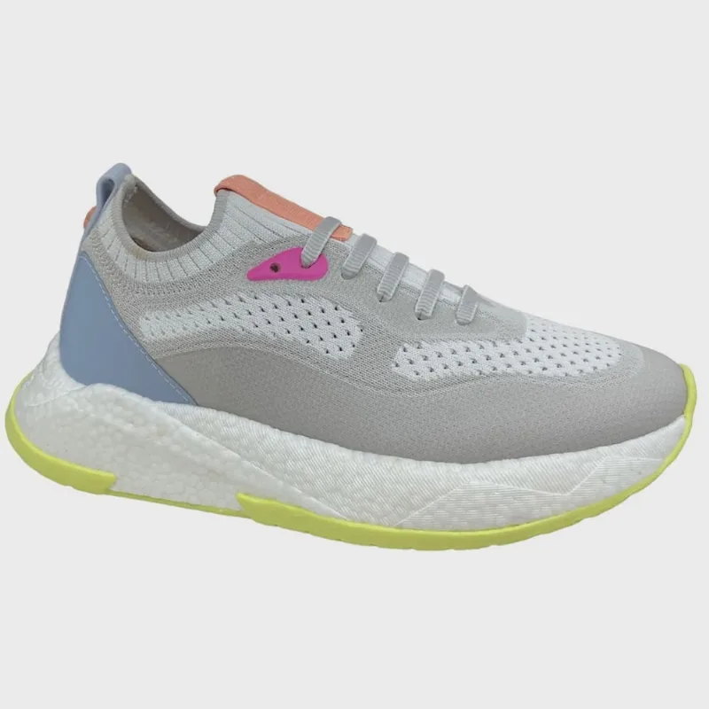 Tenis fem puff sneaker knit J-Puff PJ7130 Lançamento