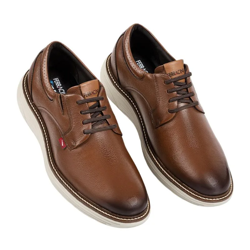 Sapato Ferracini Dallas Ref 4565-696j Marrom Claro 043