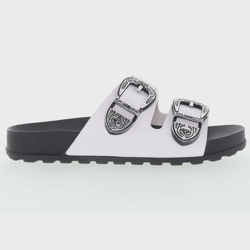 Chinelo Feminino Tira Dupla Napa Branco Moleca 5436.402