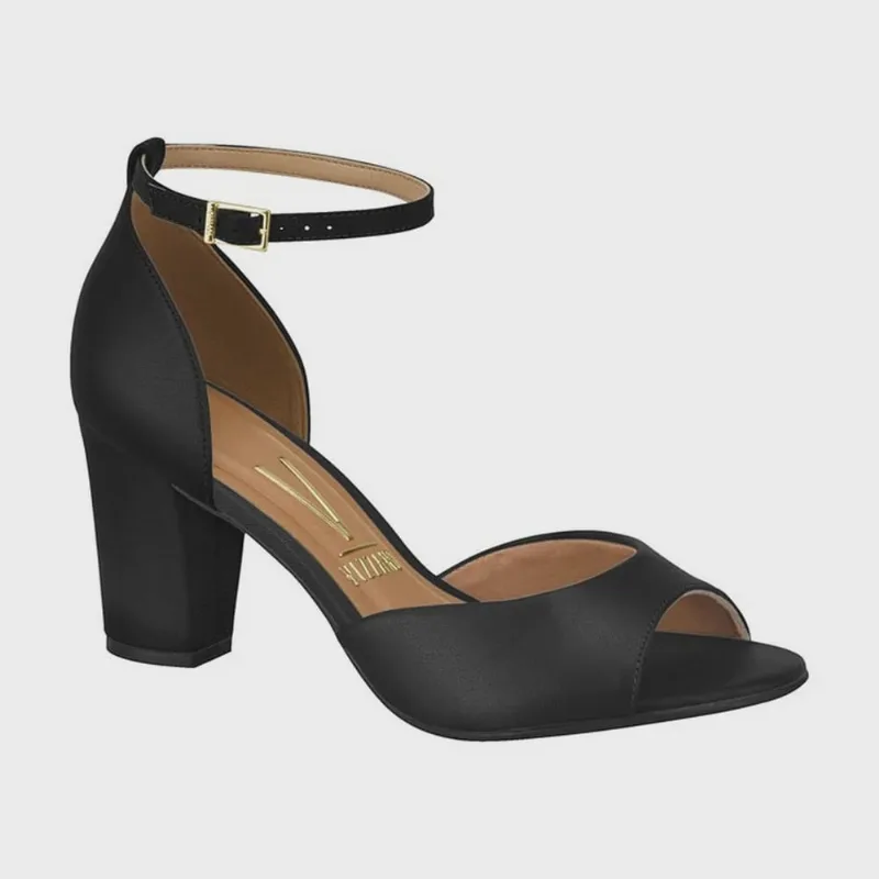 Sandalia Vizzano Salto Grosso 6262.406 Napa Sandalia Vizzano Salto Grosso 6262.406 Preto Napa