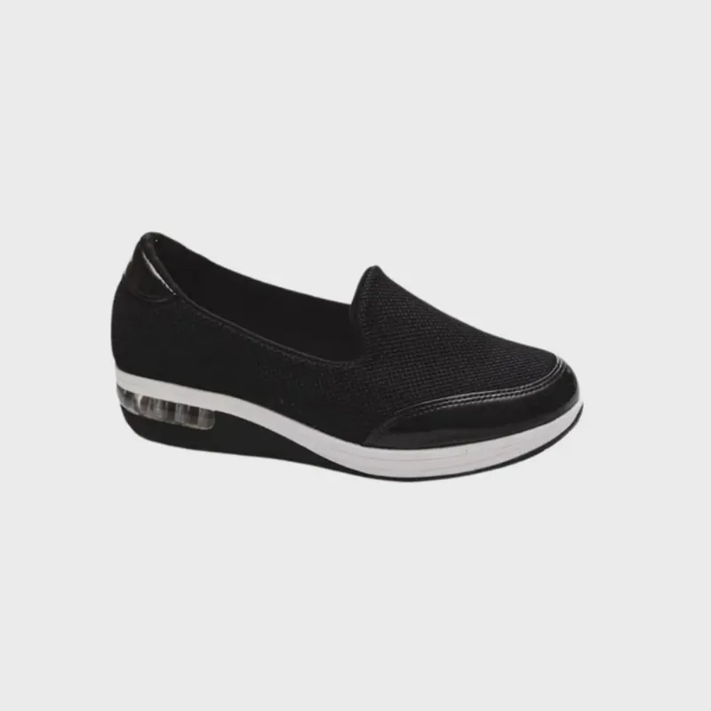 Tênis Modare Feminino Slip On Preto Conforto