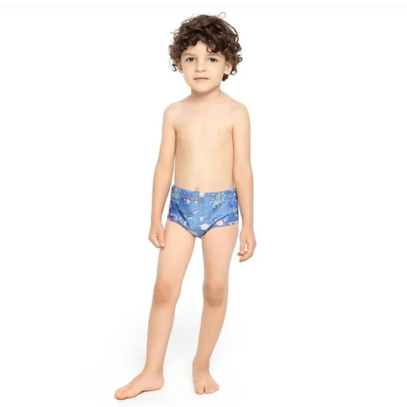 Sunga Infantil Natação Trinys Estampada Helanca - Trinys - Moda