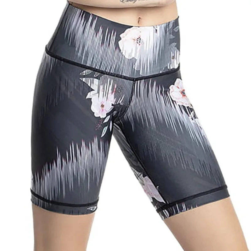 Bermuda Trinys Estampada Dois em Um F-14331 Feminino M / Cinza e Preto