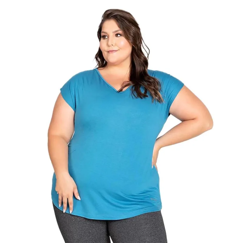 Camiseta Trinys Fluidity Essential A-874 Plus Size Feminina - Trinys - Moda