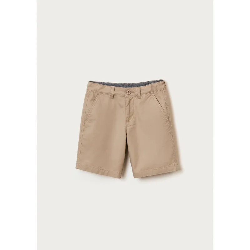 Bermuda Básica Infantil Menino Chino - Bege 008