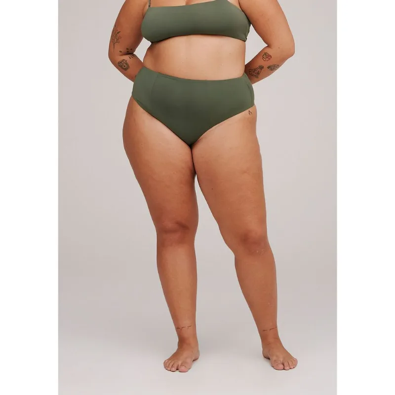 Calcinha Biquíni Cintura Alta - Verde G