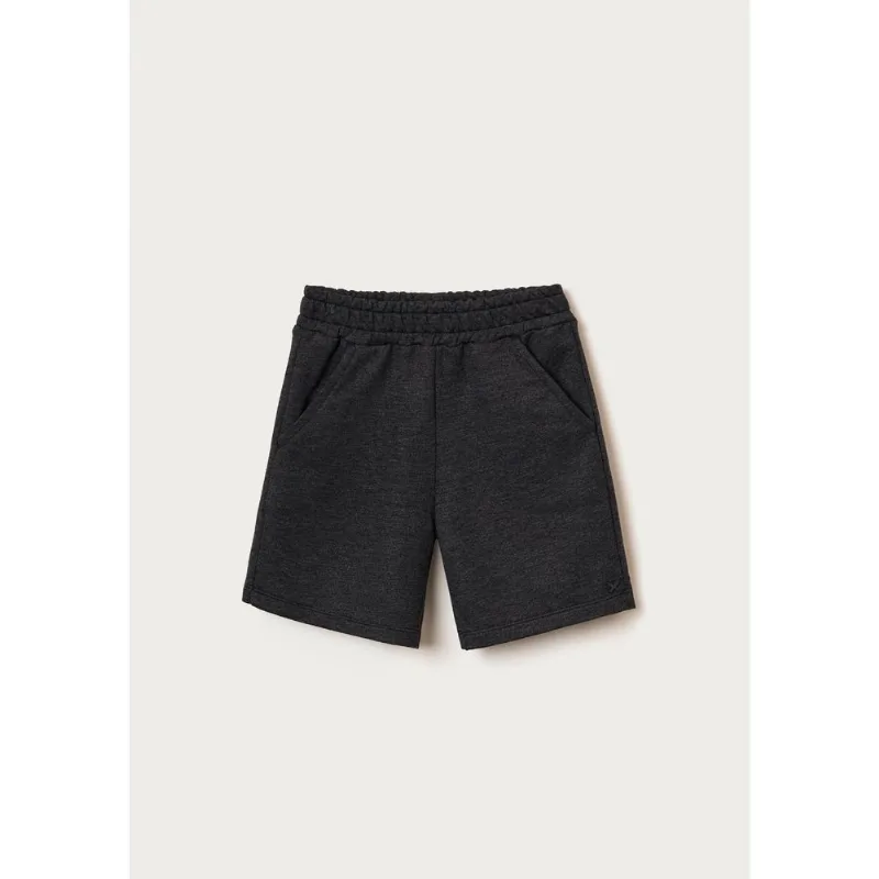 Bermuda Básica Infantil Menino Em Moletom - Cinza 012