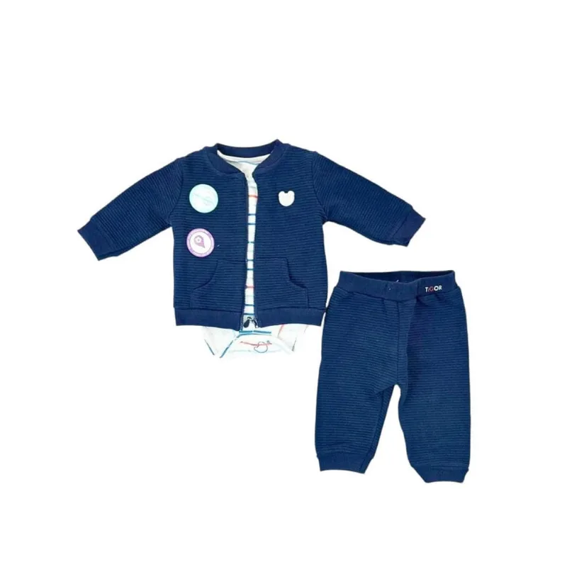 10209924 trijunto jaqueta body E calça tigor t. Tigre marinho