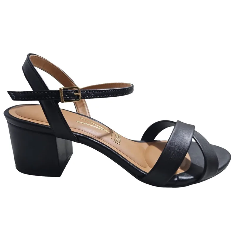 Sandália Feminino Vizzano Salto Bloco Baixo Confort 6291927