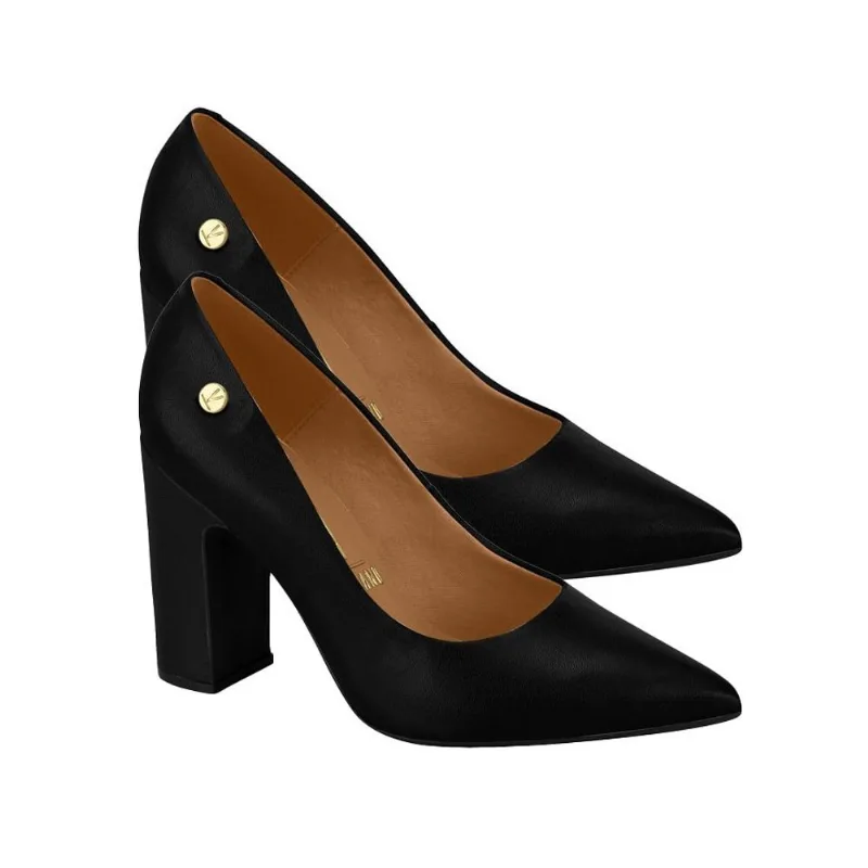 Sapato Scarpin Salto Bloco Alto Vizzano 1285400 Feminino