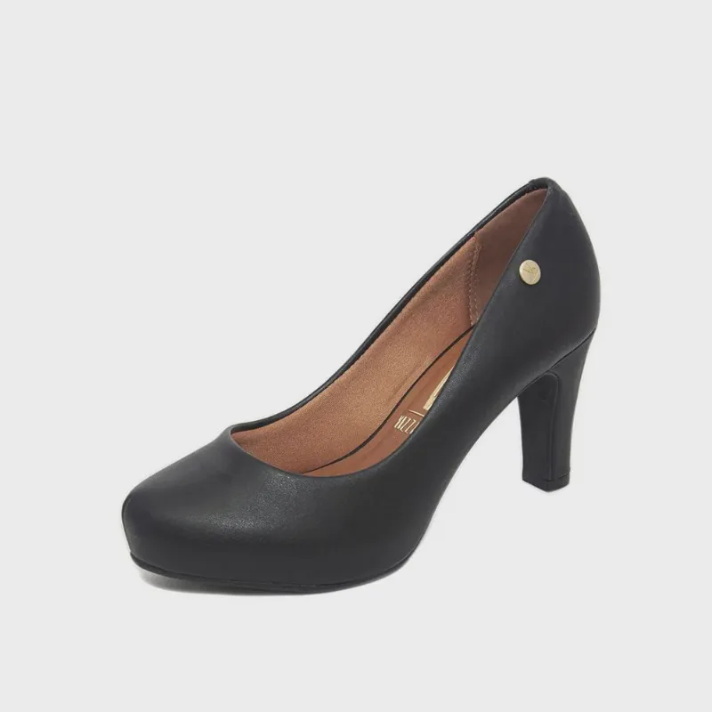 Sapato Feminino Vizzano Salto Médio ref: 1840301 pelica