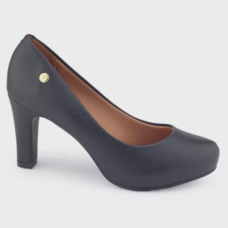 Sapato Meia Pata Vizzano 1840.301 pelica salto confortável