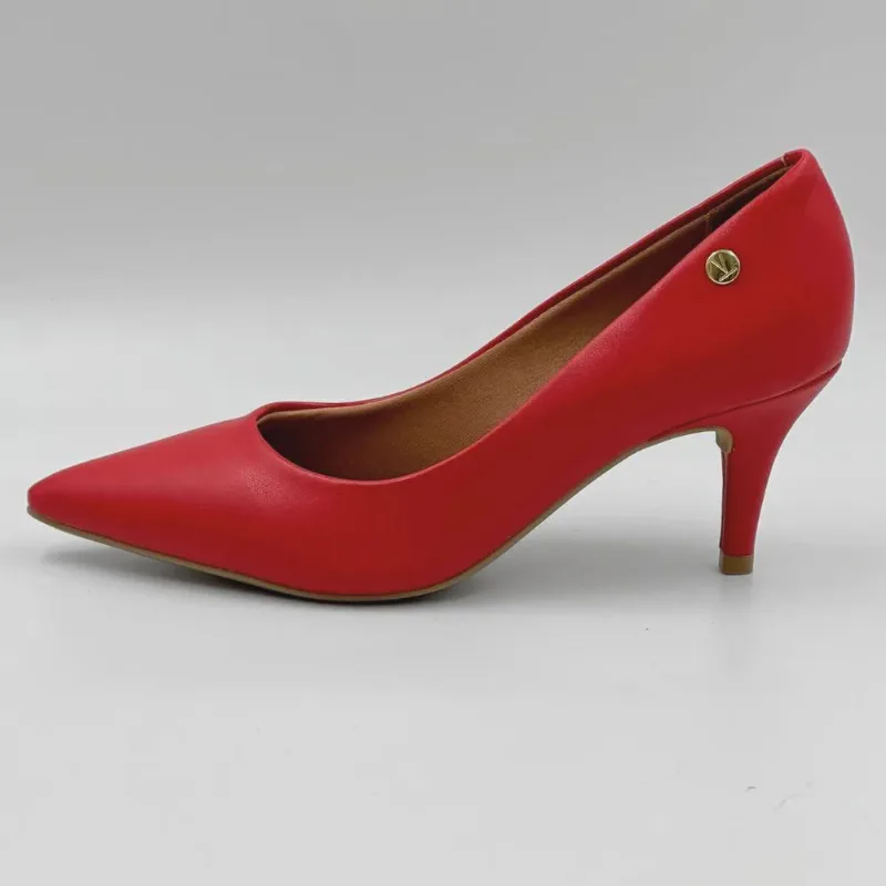 Sapato Vizzano Scarpin Salto Médio Bico Fino Feminino