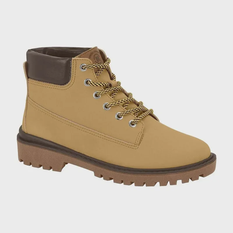 Bota Coturno Infantil Masculina Mostarda Café Molekinho 2817.111