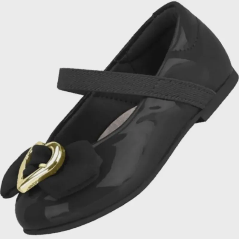 Sapatilha Infantil Molekinha 2106.1016 Feminina Preto