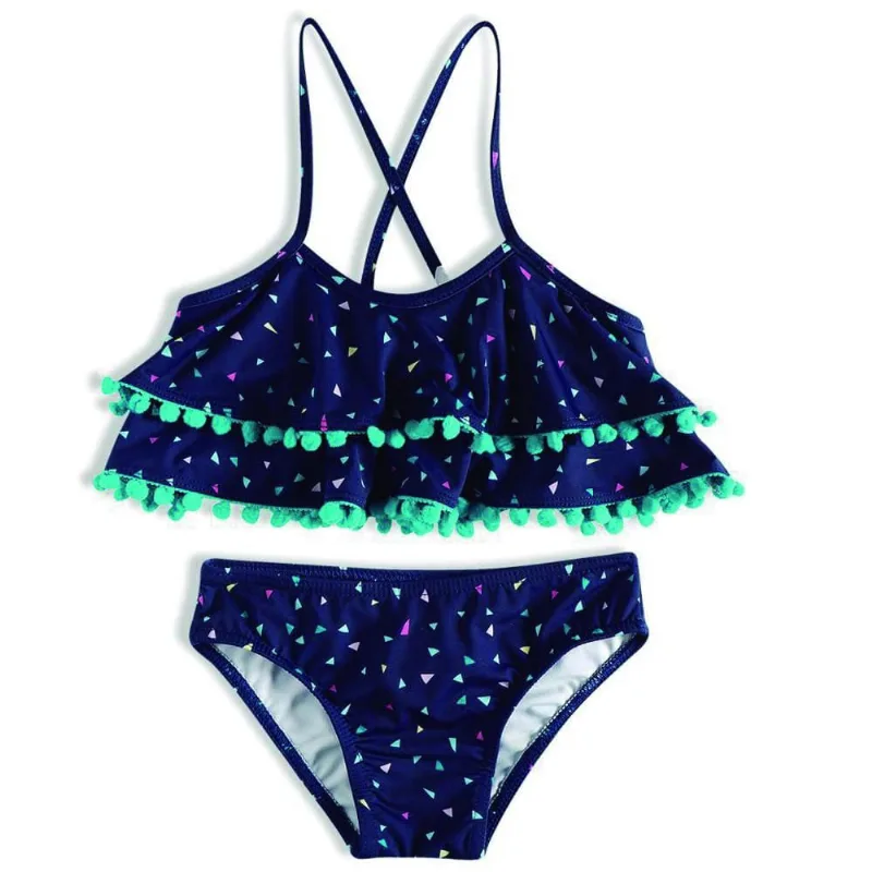 Conjunto Top Calcinha Triangulos Tip Top Marinho V21 3686347