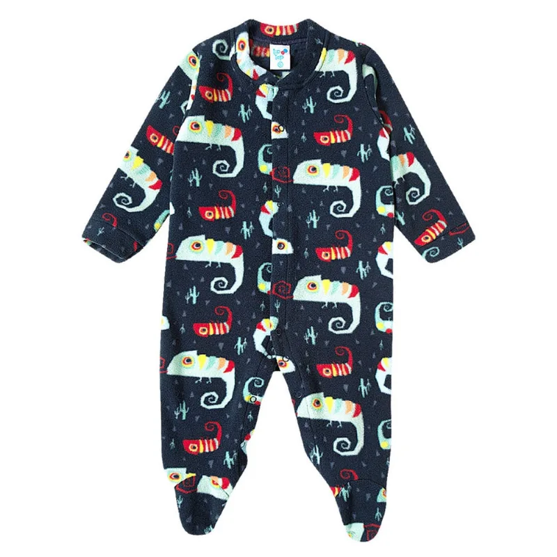 Pijama Macacão Soft Bebê - Camaleão - Tip Top