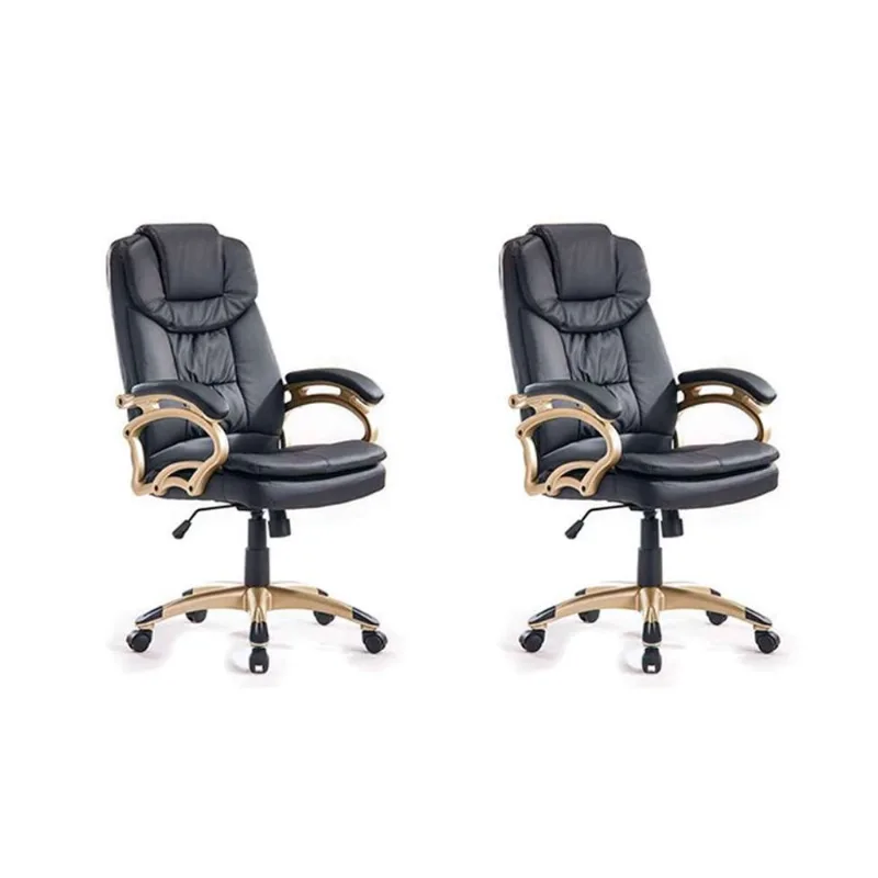 Conjunto Com 2 Cadeiras De Escritório Giratórias Clark Preto - Mobly