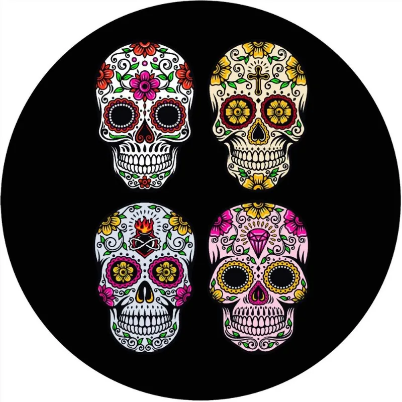 Capa para Estepe Ecosport Crossfox Caveiras Mexicanas CN37