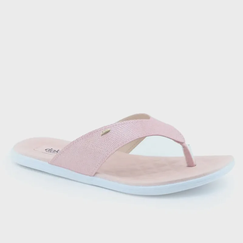 Chinelo Rasteiro Feminino Dakota Z8522 Tiras Cintilante