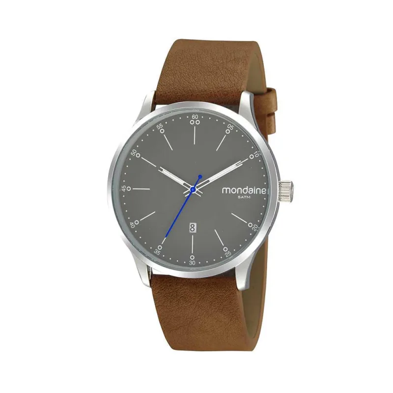 Relógio Minimalista Calendário Marrom 32267G0Mvnh2 - Mondaine - Relógios E Joias