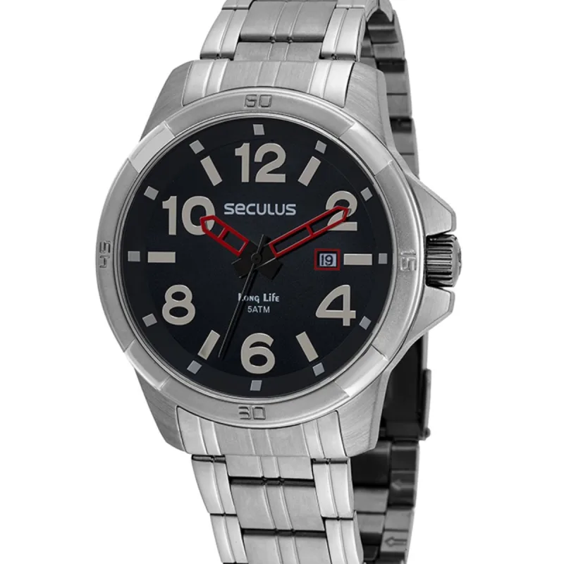 Relógio Seculus Masculino Prata 44070G0SVNA1 - Seculus - Relógios