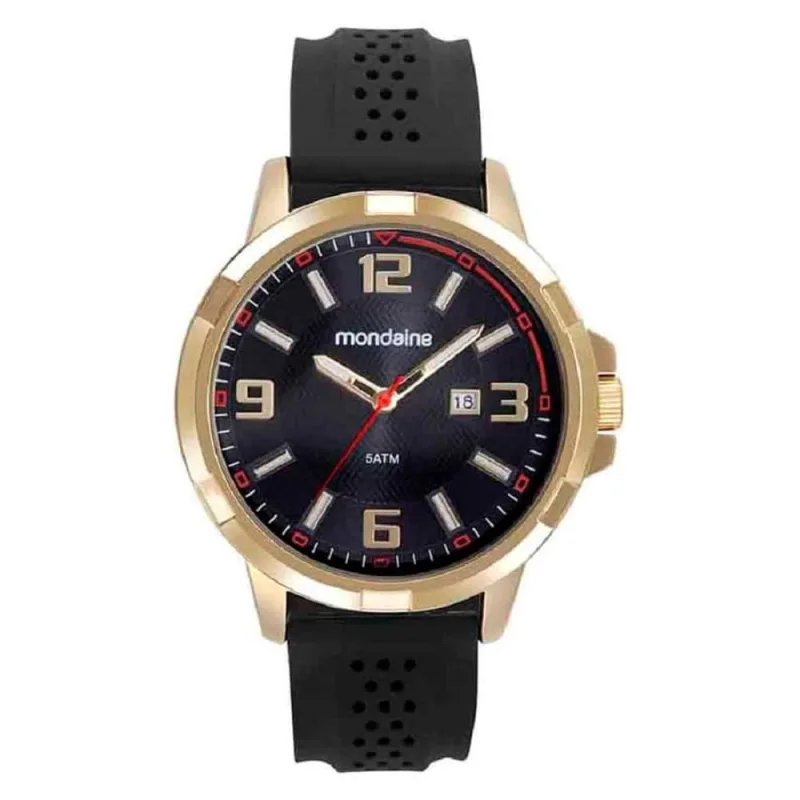 Relógio Masculino Mondaine Com Calendário Preto - 83499GPMVDI3 - Mondaine - Relógios E Joias