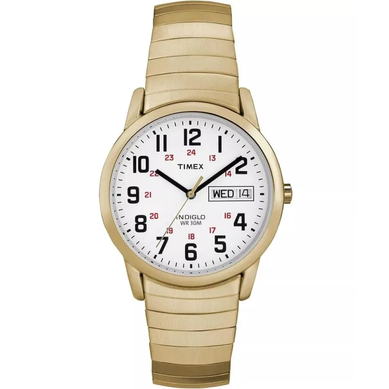 Relógio Timex Masculino Ref: T20471 Mola Dourado Easy Reader - timex - Relógios