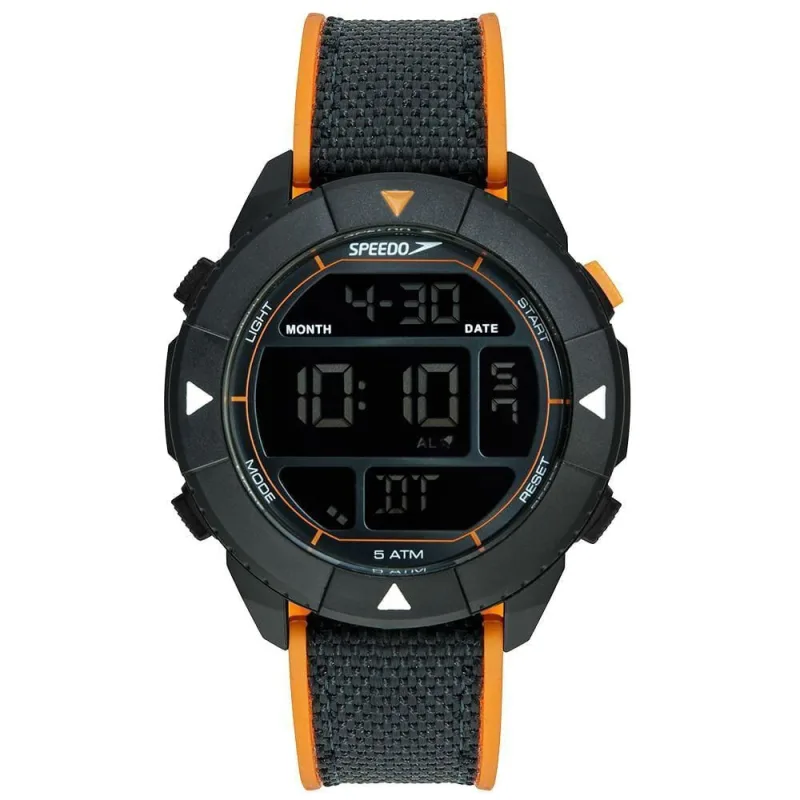 Relógio Masculino Anadigi Analógico e Digital em Silicone Preto Speedo - Speedo