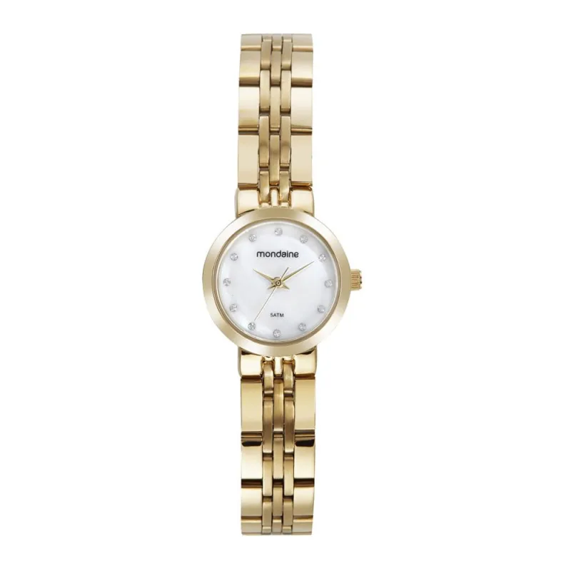 Relogio Mondaine Feminino Ref: 32692lpmvde1 Casual Dourado - Mondaine - Relógios