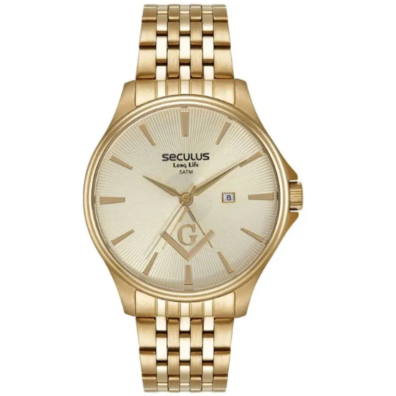 Relogio Seculus  Masculino Maçonaria 44201GPSVDA1 - Seculus - Relógios