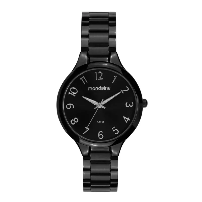 Relogio Mondaine Feminino Ref: 32418lpmvpe4 Casual Black - Mondaine - Relógios