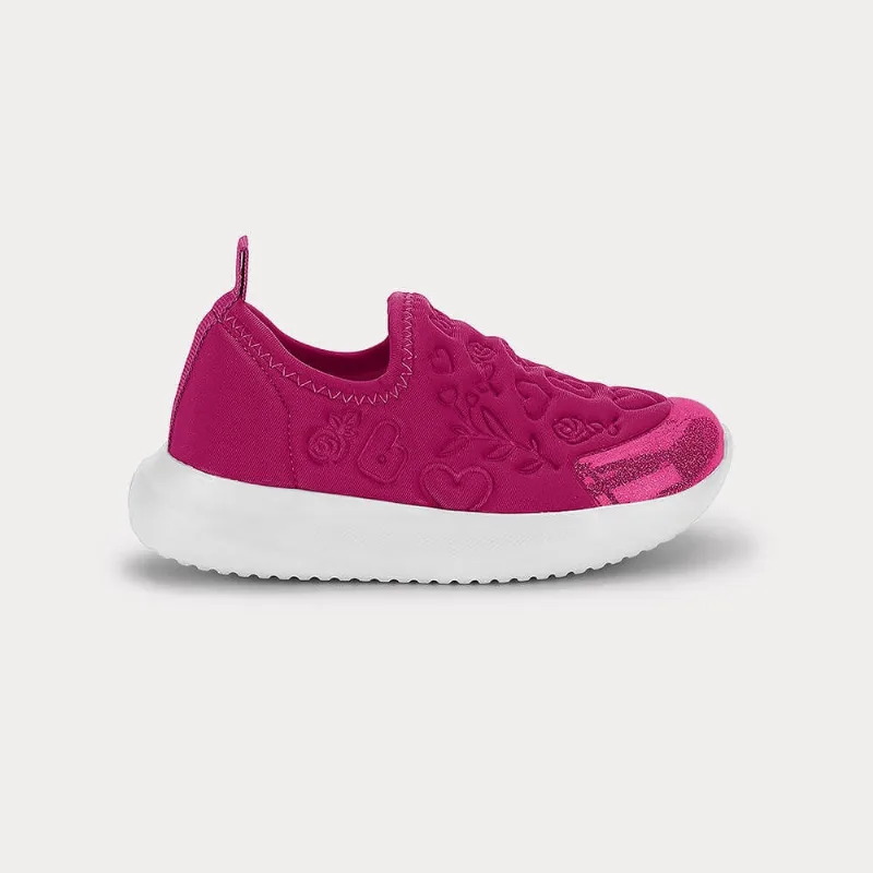 Tênis Infantil Bibi Flash Rosa com Glitter 22