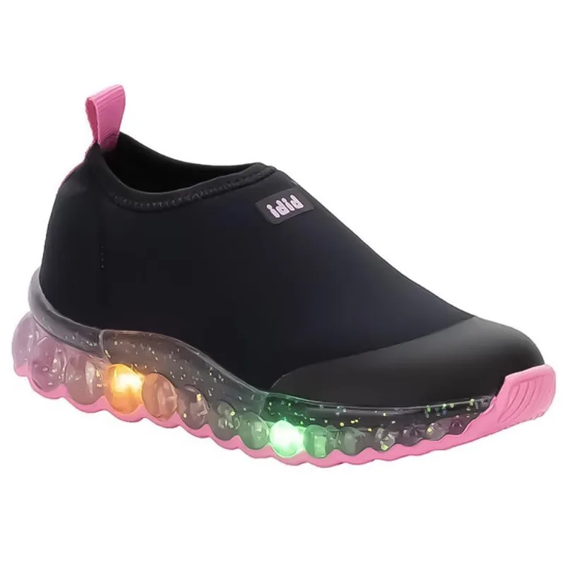 Tênis Infantil de Luz Bibi Roller Celebration Preto/Candy 1079168 27