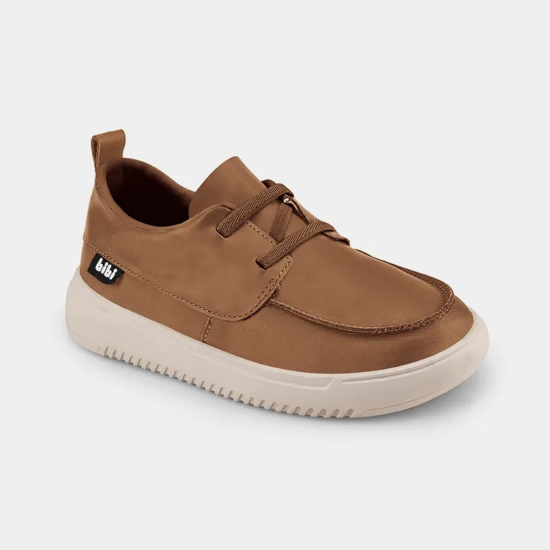Tênis Infantil Casual Bibi New Way Caramelo de Couro 36