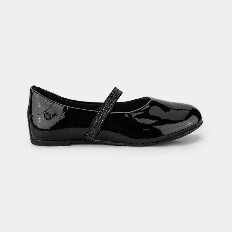 Sapatilha Infantil Bibi Ballerina Basic Preta com Brilho 23